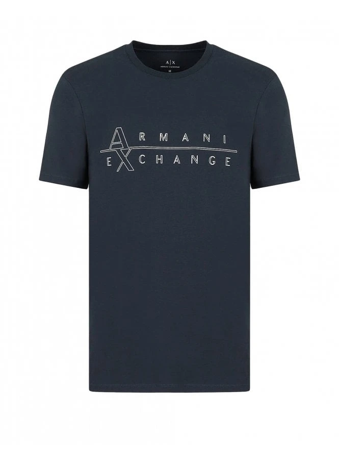 Lyle Clothing Shop -Lyle Clothing Shop armani exchange jersey ax logo t shirt navy p11593 14530 medium