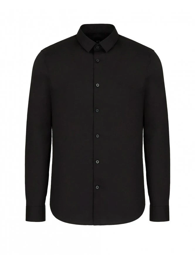Lyle Clothing Shop -Lyle Clothing Shop armani exchange stretch poplin shirt black p11245 13892 medium