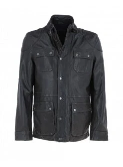 Ashwood Safari Style Leather Jacket Dark Brown AMJ-5 Dark Brown