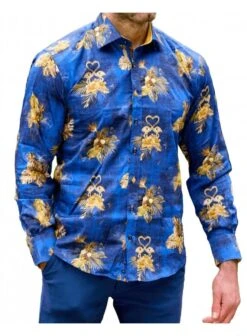 Claudio Lugli Psycho-Tropical Jungle At Night Blue Blue