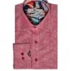 Claudio Lugli Woven Pattern Long Sleeve Shirt Red Red