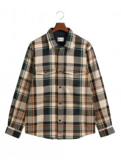 Gant Heavy Twill Check Overshirt Putty Putty 7 Gant Heavy Twill Check Overshirt Putty Putty -Lyle Clothing Shop gant heavy twill check overshirt putty p11953 14966 medium