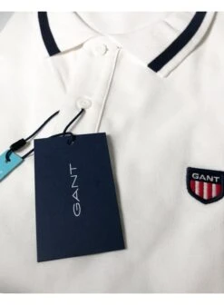 Gant Mens Retro Shield Ss Pique Polo White White -Lyle Clothing Shop gant mens retro shield ss pique polo white p11049 13166 medium