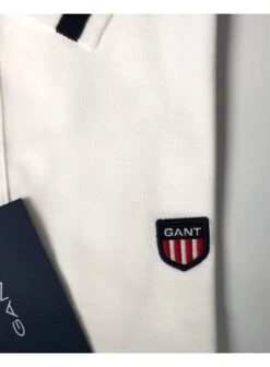 Gant Mens Retro Shield Ss Pique Polo White White -Lyle Clothing Shop gant mens retro shield ss pique polo white p11049 13167 medium