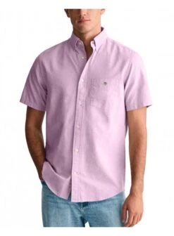Gant Reg Classic Oxford Short Sleeve Shirt Beautyberry Purple Beautyberry Purple