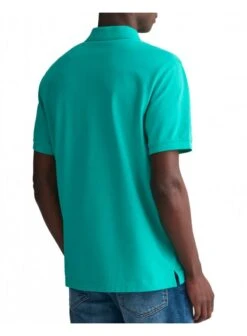 Gant Regular Fit Short Sleeve Pique Polo Lagoon Blue Lagoon Blue 5 Gant Regular Fit Short Sleeve Pique Polo Lagoon Blue Lagoon Blue -Lyle Clothing Shop gant regular fit short sleeve pique polo lagoon blue p12448 16350 medium