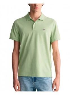 Gant Regular Fit Short Sleeve Pique Polo Milky Matcha Milky Matcha