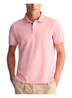 Gant Regular Pique Short Sleeve Rugger Polo Bubblegum Pink Bubblegum Pink