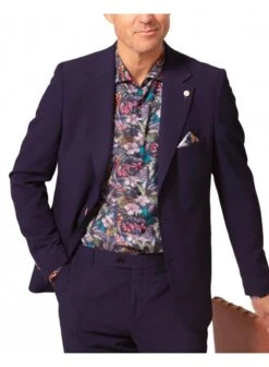 Guide London Long Sleeve Shirt Multi Colour Leaves Navy Navy -Lyle Clothing Shop guide london long sleeve shirt multi colour leaves navy p12369 16166 medium