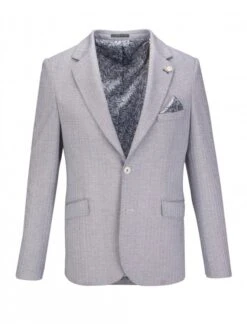 Guide London Mens Blazer Navy / White Navy / White