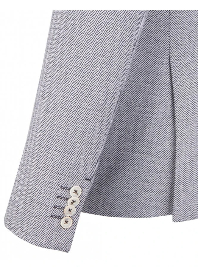 Guide London Mens Blazer Navy / White Navy / White 2 Guide London Mens Blazer Navy / White Navy / White - Image 2