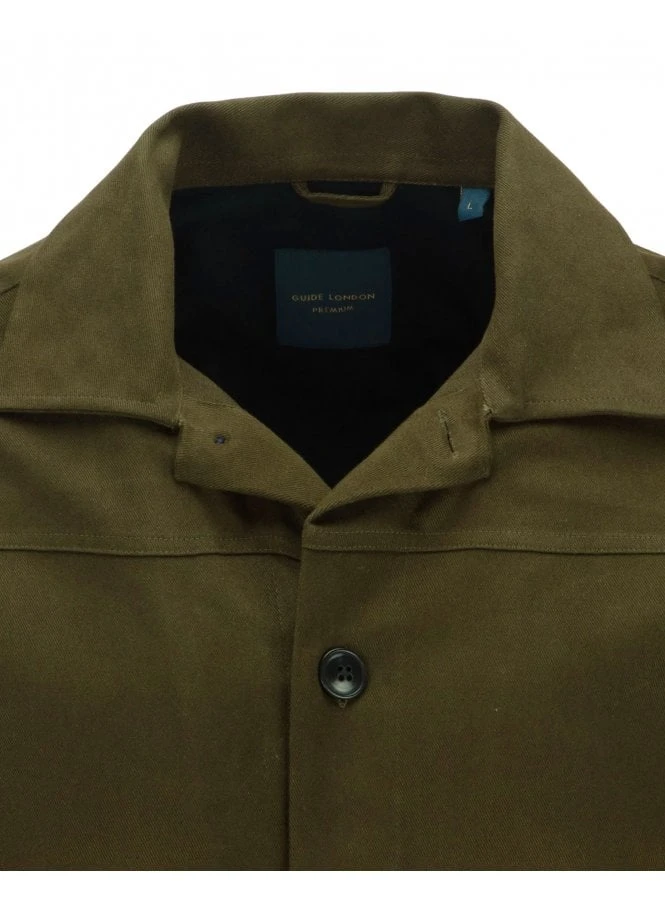 Guide London Smart Cotton Jacket Olive Olive 2 Guide London Smart Cotton Jacket Olive Olive - Image 2