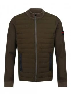 Luke Mainline Fallon 2 Zip Funnel Light Jacket Dark Olive Dark Olive
