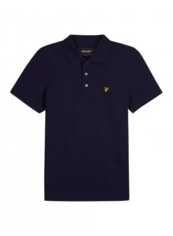 Lyle & Scott Lyle And Scott Organic Mens Plain Polo Shirt Regular Fit Navy Navy
