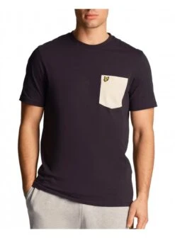 Lyle & Scott Contrast Pocket T Shirt Dark Navy Dark Navy
