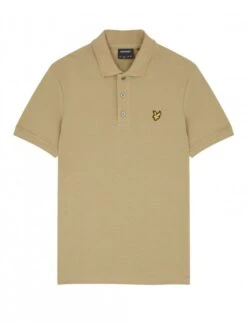 Lyle & Scott Crest Tipped Polo Shirt Seaweed Seaweed