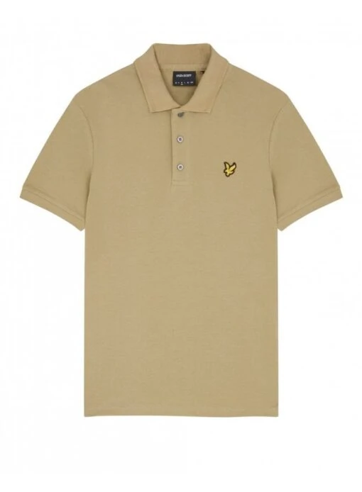 Lyle & Scott Crest Tipped Polo Shirt Seaweed Seaweed -Lyle Clothing Shop lyle scott crest tipped polo shirt seaweed p11464 14120 medium