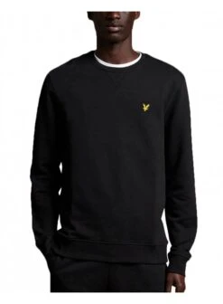 Lyle & Scott Crew Neck Organic Sweatshirt Jet Black Jet Black