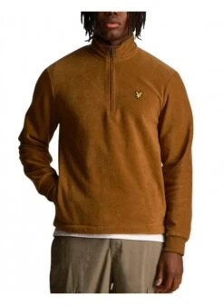 Lyle & Scott Fleece Quarter Zip Camel Bronze Camel Bronze