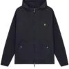 Lyle & Scott Garment Dyed Zip Through Jacket Dark Navy Dark Navy