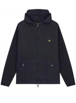 Lyle & Scott Garment Dyed Zip Through Jacket Dark Navy Dark Navy
