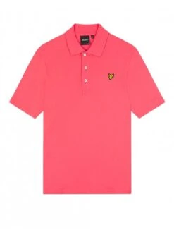 Lyle & Scott Plain Polo Shirt Electric Pink Electric Pink