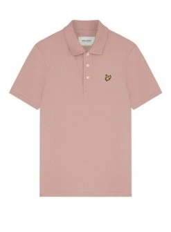 Lyle & Scott Plain Polo Shirt Hutton Pink Hutton Pink