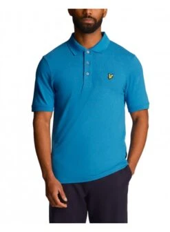 Lyle & Scott Plain Polo Shirt Spring Blue Spring Blue
