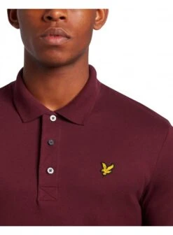 Lyle & Scott Plain Short Sleeve Polo Burgundy Burgundy -Lyle Clothing Shop lyle scott plain short sleeve polo burgundy p11813 14766 medium