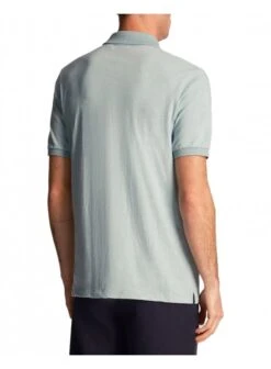Lyle & Scott Slub Polo Shirt Slate Blue Slate Blue -Lyle Clothing Shop lyle scott slub polo shirt slate blue p12249 15933 medium