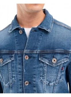 Replay Aged Eco Sustainable Denim Jacket Stretch 009 009 -Lyle Clothing Shop replay aged eco sustainable denim jacket stretch 009 p12192 16483 medium