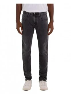Replay Hyperflex Recycle 360* Washed Black Anbass Slim Jean Washed Black