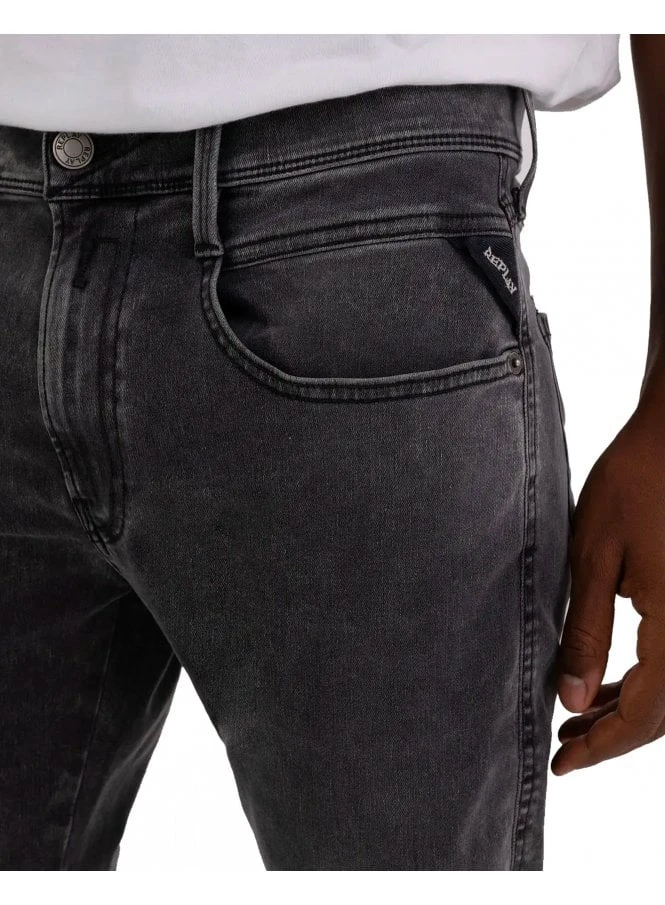 Replay Hyperflex Recycle 360* Washed Black Anbass Slim Jean Washed Black 4 Replay Hyperflex Recycle 360* Washed Black Anbass Slim Jean Washed Black - Image 4
