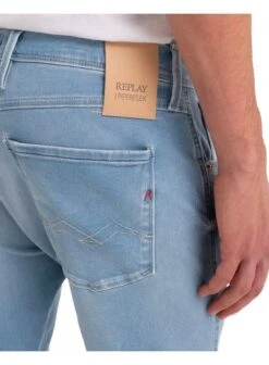 Replay Hyperflex Reused Anbass Slim Jean Washed Blue Blue -Lyle Clothing Shop replay hyperflex reused anbass slim jean washed blue p11618 14652 medium