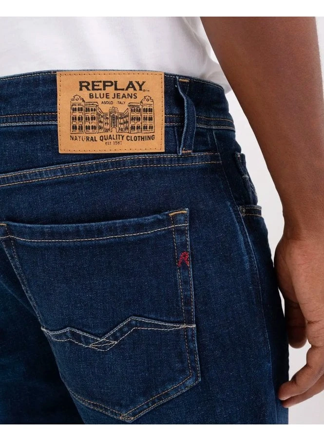 Replay Rocco Comfort Fit Stretch Straight Leg Jean 007 007 2 Replay Rocco Comfort Fit Stretch Straight Leg Jean 007 007 - Image 2