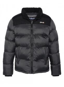 Schott Quilted Puffer Jacket Anthracite Anthracite