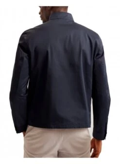 Ted Baker Lehurst Nylon Blend Harrington Jacket Navy Navy -Lyle Clothing Shop ted baker lehurst nylon blend harrington jacket navy p12196 15841 medium
