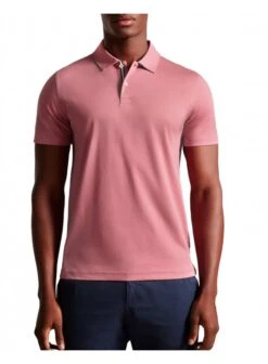 Ted Baker Zeiter Soft Touch Polo Shirt Pink Pink