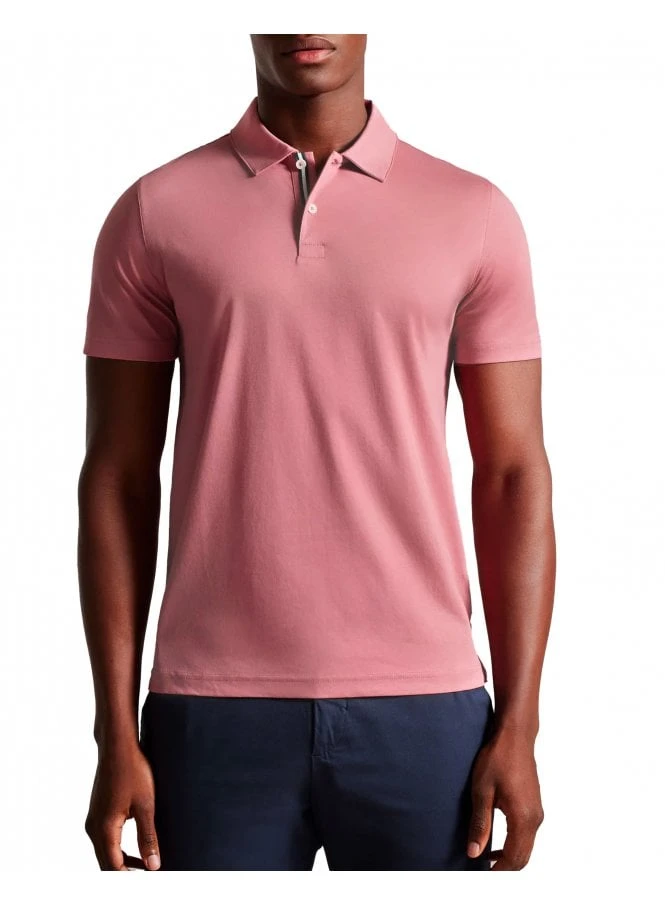 Ted Baker Zeiter Soft Touch Polo Shirt Pink Pink 1 Ted Baker Zeiter Soft Touch Polo Shirt Pink Pink